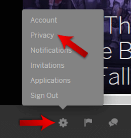 Click On the Settings Button