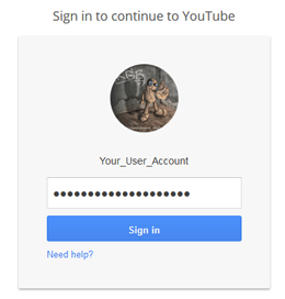 Login To Your YouTube Account