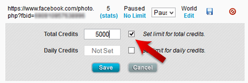 Setting Total And Daily Credit Limit