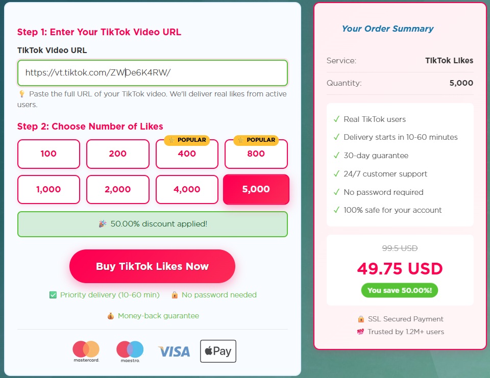 Buy TikTok Likes