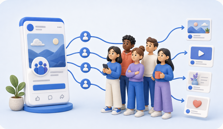 A public Facebook page stays connected with real followers who continue seeing future content