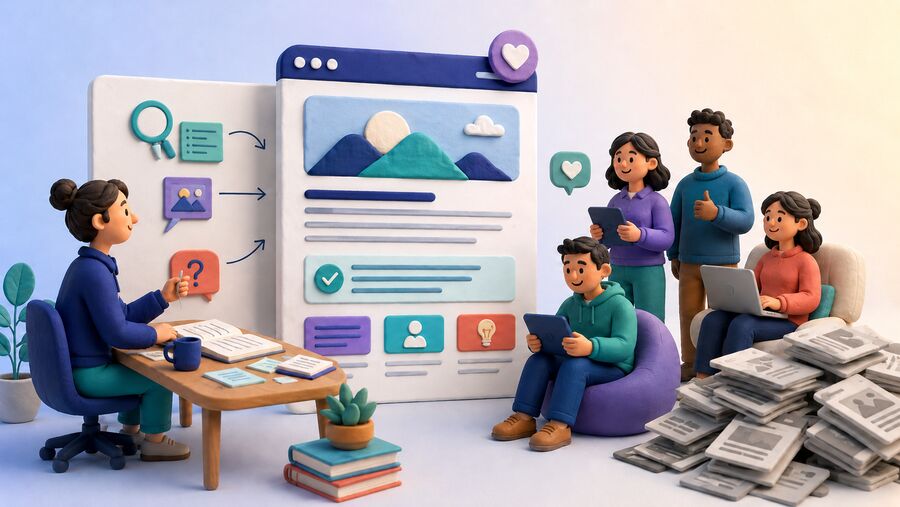 Subject expert turning research, firsthand examples and user questions into one useful webpage