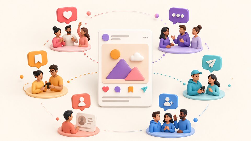 Viewers creating different engagement signals around one short video