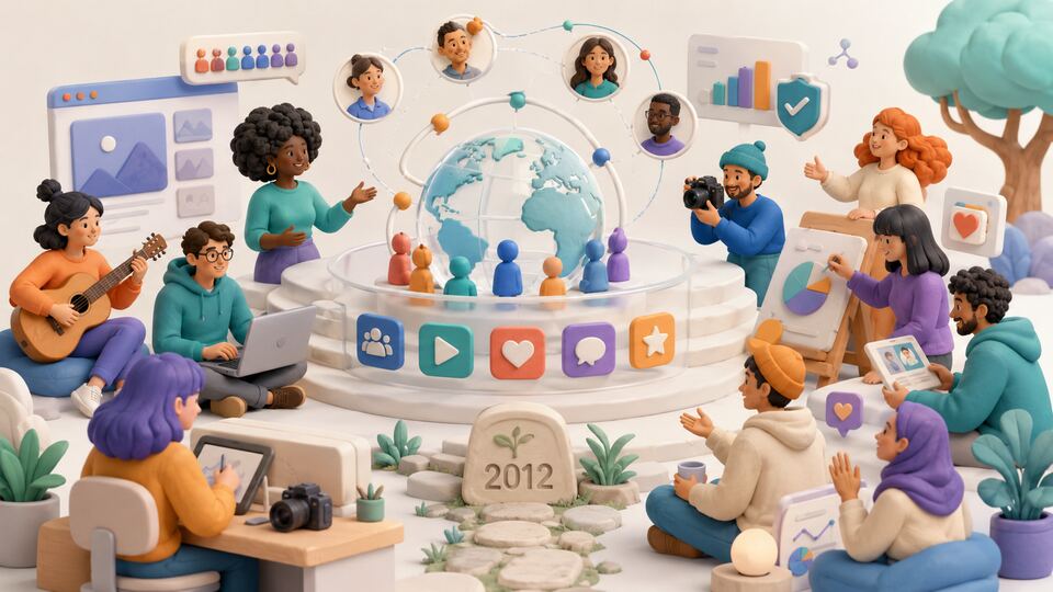 Creator community connected through a transparent participation system since 2012