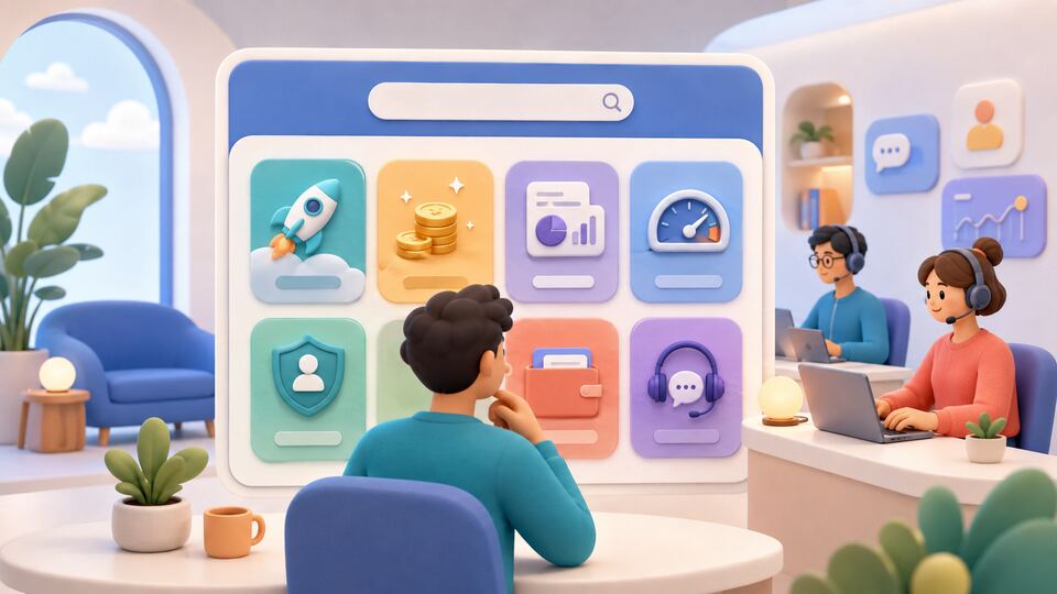 Help center routes for getting started, credits, campaigns, account safety and support