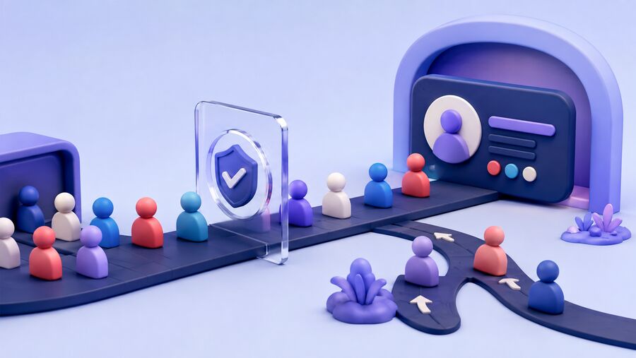 Community follower signals passing through verification while some participants leave