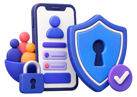 Account della comunità protetto e privato